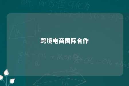 跨境电商国际合作